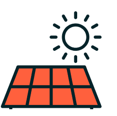 Icono de un panel solar